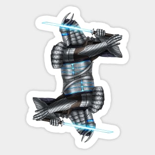 Futuristic Samurai Sticker